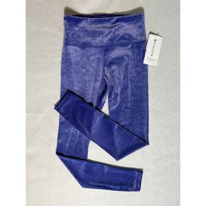 NWT Athleta Elation Velvet Tight High Rise Purple Violet XS Whimsigoth Leisure